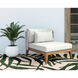 Ibiza Natural / Stinson White Outdoor Armless Chair